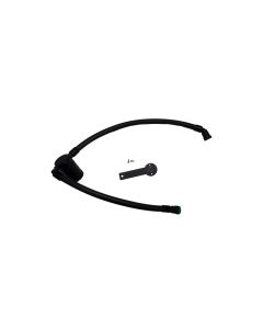 J&L 19-23 Chevy Silverado/GMC Sierra 1500 2.7L Passenger Side Oil Separator 3.0 - Black Anodized - 3093P-B