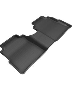 3D MAXpider 2018-2019 Nissan Kicks Kagu 2nd Row Floormats - Black - L1NS11021509