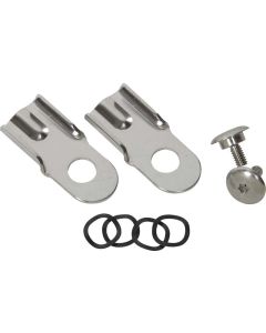 Kentrol 76-86 Jeep CJ8/CJ8 Tailgate Latch Pair CJ7/CJ8 - Polished Silver - 30564