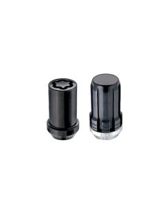 McGard SplineDrive Tuner 5 Lug Install Kit w/Locks & Tool (Cone) M14X1.5 / 22mm Hex - Blk - 65515BK