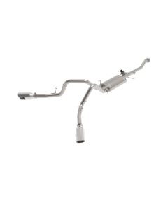 aFe Gemini XV 3in 304 SS Cat-Back Exhaust 2021 Ford F-150 V6 2.7L/3.5L (tt)/V8 5.0L w/ Polished Tips - 49-33129-P