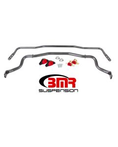 BMR 15-17 S550 Mustang Front & Rear Sway Bar Kit w/ Bushings - Black Hammertone - SB043H