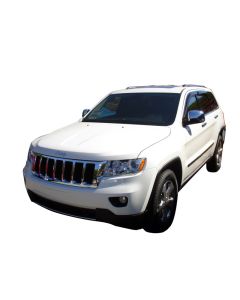 AVS 11-18 Jeep Grand Cherokee Ventvisor Outside Mount Window Deflectors 4pc - Smoke - 94252