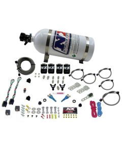 Nitrous Express Sport Compact EFI Dual Stage Nitrous Kit (35-75 x 2) x 2 w/10lb Bottle - 20927-10