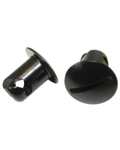 Moroso Quick Fastener - Oval Head - 7/16in x .450in - Steel - Black - 10 Pack - 71358