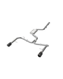 afe 19-21 VW Jetta GLI (MKVII) L4-2.0L (t) MACH Force-Xp 304 SS Cat-Back Exhaust System Carbon Tips - 49-36432-C