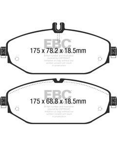 EBC 15+ Mercedes-Benz C300 (W205) 2.0 Turbo Ultimax2 Front Brake Pads - UD1794
