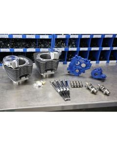 S&S Cycle 99-06 BT 100in Power Package - Wrinkle Black - 330-0664