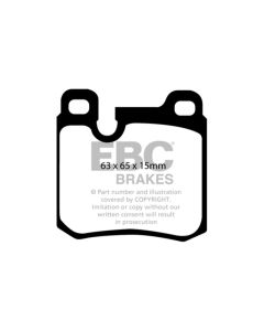 EBC 77-90 Porsche 911 3.3 Turbo Yellowstuff Rear Brake Pads - DP4996R