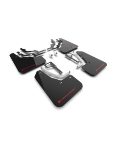 Rally Armor 2025 Hyundai Ioniq 5 N Black Mud Flap w/Red Logo - MF117-UR-BLK-RD