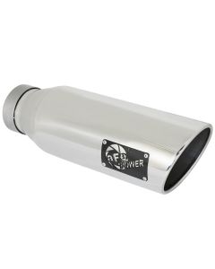 aFe MACH Force-XP 409 SS Exhaust Tip 4in In x 6in Out x 18in L Bolt-On Right - 49T40601-P18