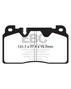 EBC 12+ Audi Q5 2.0 Turbo (Brembo) Greenstuff Front Brake Pads - DP22168