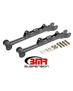 BMR 10-15 5th Gen Camaro Chrome Moly Non-Adj. Rear Lower Control Arms (Delrin) - Black Hammertone - MTCA030H