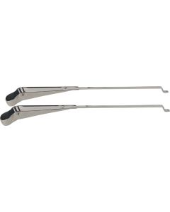 Kentrol 68-86 Jeep Windshield Wiper Arms Pair CJ - Polished Silver - 30544