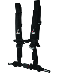 DragonFire Racing Harness H-Style- 4-Point- EZ-Adjust- 2in Buckle- Black - 522044
