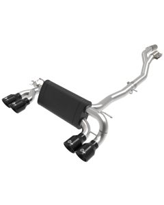 aFe MACHForce XP Exhausts Cat-Back SS 19-21 BMW M2 Competition L6-3.0L w/Black Tips - 49-36350-B