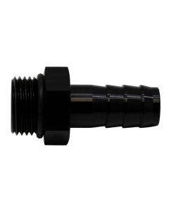 DeatschWerks 8AN ORB Male to 1/2in Male Triple Barb Fitting (Incl O-Ring) - Anodized Matte Black - 6-02-0506-B