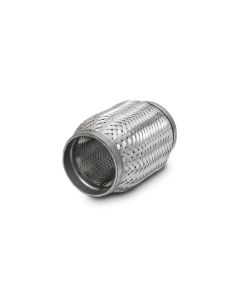 Vibrant SS Flex Coupling with Inner Braid Liner 2in inlet/outlet x 6in flex length - 62606