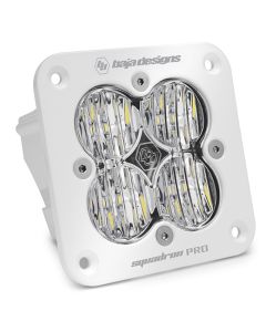 Baja Designs Squadron Pro White Wide Cornering Pattern Flush Mount LED Light Pod - Clear - 491005WT