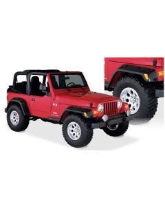 Bushwacker 97-06 Jeep TJ Max Pocket Style Flares 4pc - Black - 10908-07