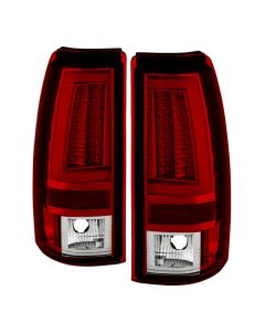 Spyder Chevy Silverado 1500/2500 99-02 Version 2 LED Tail Lights - Red Clear ALT-YD-CS99V2-LED-RC - 5081872