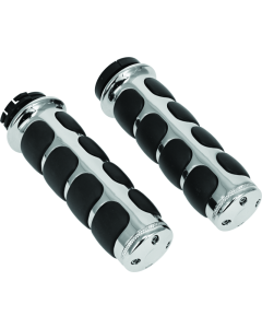 Kuryakyn Premium ISO Grips Without Throttle Boss Dual Cable Chrome - 6205
