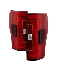 Spyder 17-18 Ford F-250 SD (w/Blind Spot Sens) LED Only Tail Lights - Red Clr (ALT-YD-FS17BS-LED-RC) - 5085634