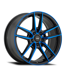 Konig Myth 17x8 5x100 ET43 Gloss Black w/ Blue Tinted Clearcoat - MY8751043F