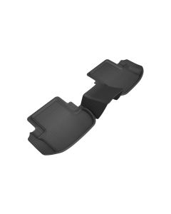 3D MAXpider 2018-2020 Mercedes-Benz E-Class Coupe C238 Kagu 2nd Row Floormats - Black - L1MB10321509