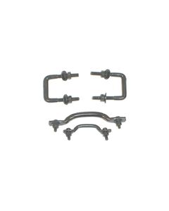 Rugged Ridge Windshield Tie Down Kit Black 55-95 Jeep CJ / Jeep Wrangler - 11211.01