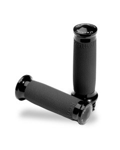 Performance Machine Contour Renthal Wrapped Grips - Black - 0063-2020-B