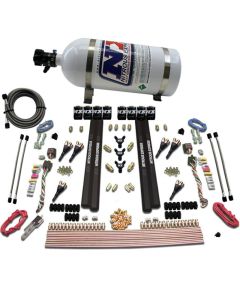 Nitrous Express 6 Cyl SX2 Dual Stage Nozzle Nitrous Kit w/10lb Bottle - 90096-10