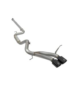 aFe Takeda 3in SS Exhaust Cat-Back 13-16 Ford Focus ST 2.0L Black Tips - 49-33083-B