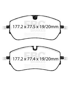 EBC 21-24 Jaguar E-Pace 2.0T Front Yellowstuff Brake Pads - DP42475R