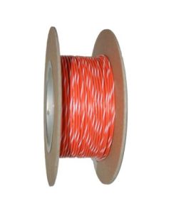 NAMZ OEM Color Primary Wire 100ft. Spool 18g - Orange/White Stripe - NWR-39-100