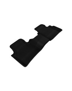 3D MAXpider 2009-2014 Nissan Maxima Kagu 2nd Row Floormats - Black - L1NS03021509