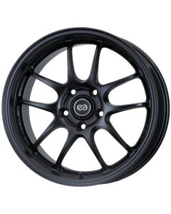 Enkei PF01 17x7 4x100 38mm Offset 75mm Bore Diameter Matte Black Wheel **SPECIAL ORDER** - 460-770-4938BK