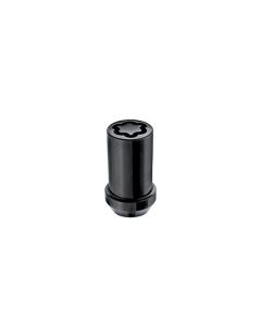 McGard Wheel Lock Nut Set - 5pk. (Cone Seat Tuner) M14X1.5 / 22mm Hex / 1.648in OAL - Black - 25515BK