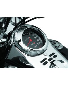 Kuryakyn Speedometer Trim Ring With Visor Chrome - 112
