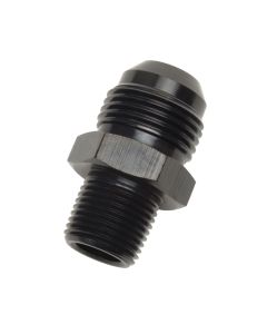 Russell Performance -10 AN to 3/8in NPT Straight Flare to Pipe (Black) - 670033