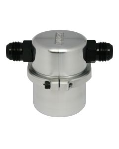 Moroso Universal Air/Oil Separator Catch Can -12An Inlet/Outlet - Billet Aluminum - 85495