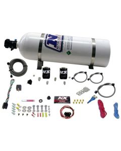 Nitrous Express 10-15 Chevrolet Camaro (5th Gen) Single Nozzle Nitrous Kit (35-150HP) w/15lb Bottle - 20930-15