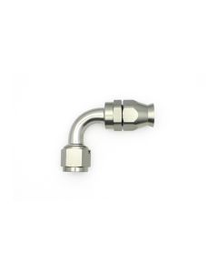 DeatschWerks 10AN Female Swivel 90-Degree Hose End PTFE (Incl. 1 Olive Insert) - 6-02-0860