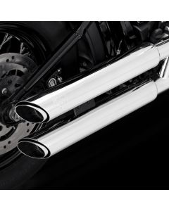 Vance & Hines 18-22 Harley Davidson Softail Twin Slash S/OS PCX Slip-On Exhaust - Chrome - 16376