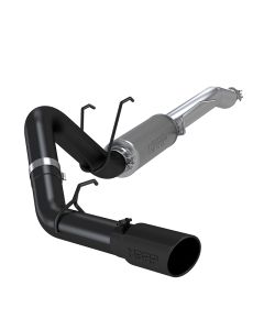 MBRP Black Coated Ford 4" Exhaust Resonator Back Single Side Black Series Ford F250 | F350 2017-2021 - S5247BLK