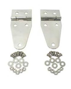 Rugged Ridge 76-95 Jeep CJ / Jeep Wrangler Stainless Steel Hood Hinges - 11111.01