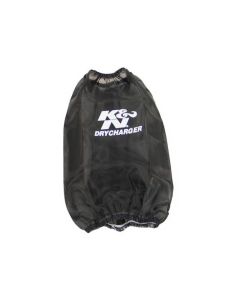 K&N Drycharger Round Tapered Air Filter Wrap 6.5in Base ID/4.5in Top ID/7in H - Black - RF-1032DK