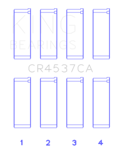 King Engine Bearings Mini Cooper W10B16A (Size +0.25mm) Connecting Rod Bearing Set - CR4537CA0.25