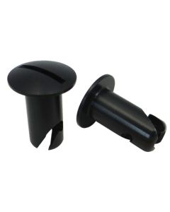 Moroso Quick Fastener - Oval Head - 5/16in x .500in - Steel - Black - 10 Pack - 71346