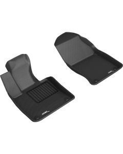 3D MAXpider 19-21 Volvo S60 / V60 / 20-21 V60 Cross Country Kagu 1st Row Floormats - Black - L1VV03511509